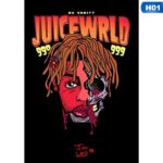 Juice Wrld Rapper Hip Hop Rapper Poster Painting Wall Artwork Modern Picture Poster Modular For Living RoomHome Decor