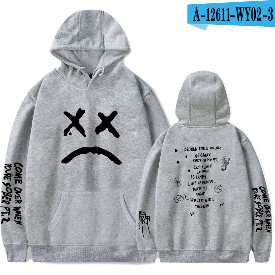 Lil Peep Hellboy Hoodies Men/Women Hooded Streetwear Sweatshirts Lil Peep Fans Hoodie Harajuku Hip Hop Clothes Oversized Hoodie