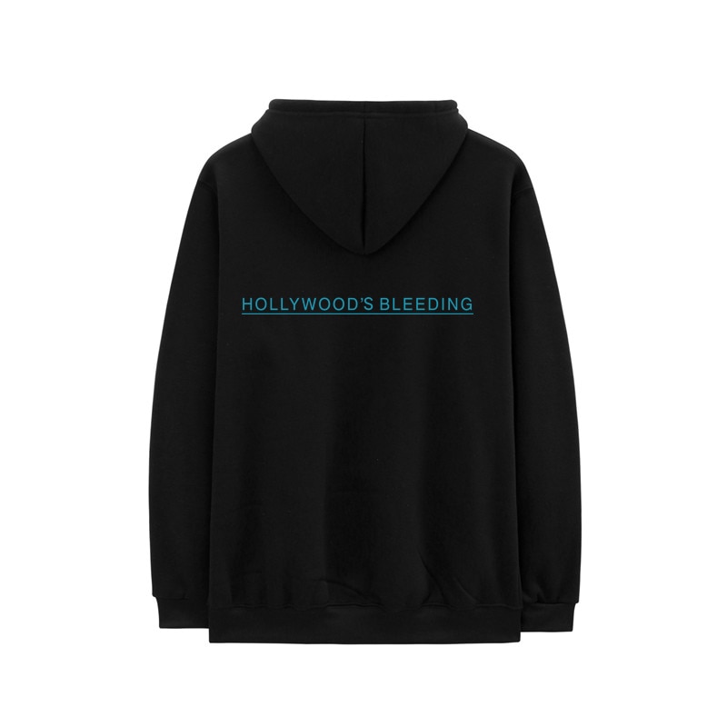 Casual Post Malone Hoodie Men Fleece Hooded Sweatshirts Hollywood'S Bleeding Letter Print Hoodies Streetwear Hip Hop Male Hoody