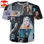Billie hip hop punk t shirt 3d print star cosplay Eilis homme Short Sleeve T-Shirt for men women tops T-Shirt Funny streetwear