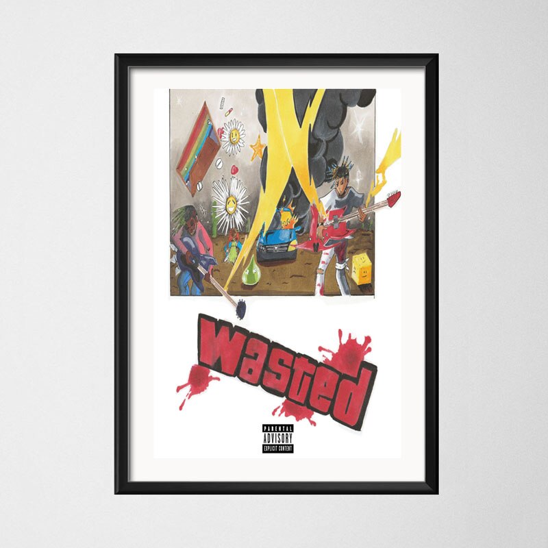 Juice Wrld Death Race for Love Hot Album Rap Hip Hop Music Star Art Canvas Painting Poster Wall Home Decor quadro cuadros