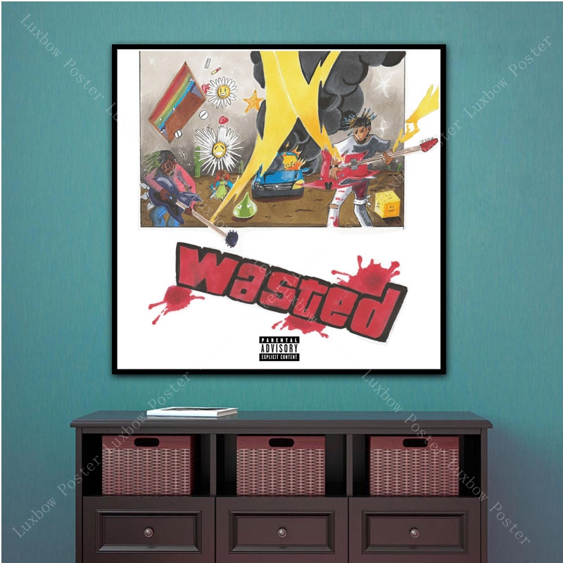 Poster And Prints Juice WRLD Legends Never Die Rap Music Cover Poster Album Art Canvas Wall Pictures For Living Room Home Decor