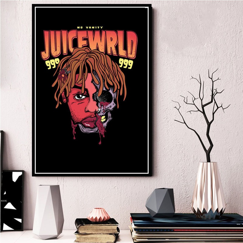 Music Rapper Singer Star New Juice WRLD Quality Canvas Painting Poster Art Home Decor Room Living Sofa Wall Decor Picture A1063