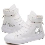 lil peep printed Canvas Shoes Women Casual High-Top Flat Printing Shoes Sneakers