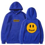Fashion Men Hoodie Justin Bieber The Draw House Printed Smiley Face For Men And Women Hip Hop Pullover Winter Fleece Hoodies