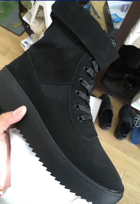new FOG style Boots Justin Bieber Boots Shoes Top Quality kanye weat Boots Men Casual Botas Genuine Leather