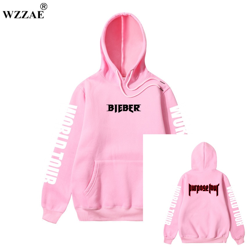 2019 Justin Bieber Purpose Tour Print Hoodie Men Hip hop Streetwear Fleece Cotton Pullover WORLD TOUR Special Women Sweatshirt