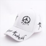 Custom Graffiti Bts Snapback Baseball Caps Black and White Patchwork Men Women Hip Hop Cap Fashion Dad Hat Casual Buckle Hat