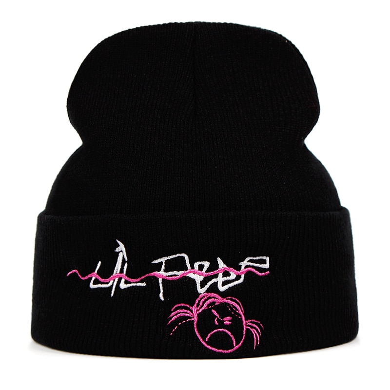 Lil Peep Beanie Embroidery Knitted Hat xxxtentacion lil.peep Love men women Knit Cap Skullies Warm Winter Unisex Ski Hip Hop Hat