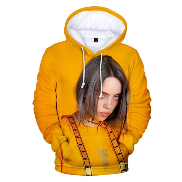 Billie Eilish outfits Hoodie Long Sleeve Hooded Sweatshirt - ICMerch