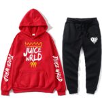 Hot sale J UICEWrld hoodie suit sweatshirt + pants juice wrld juice wrld juicewrld trap rap rainbow tomography juice world