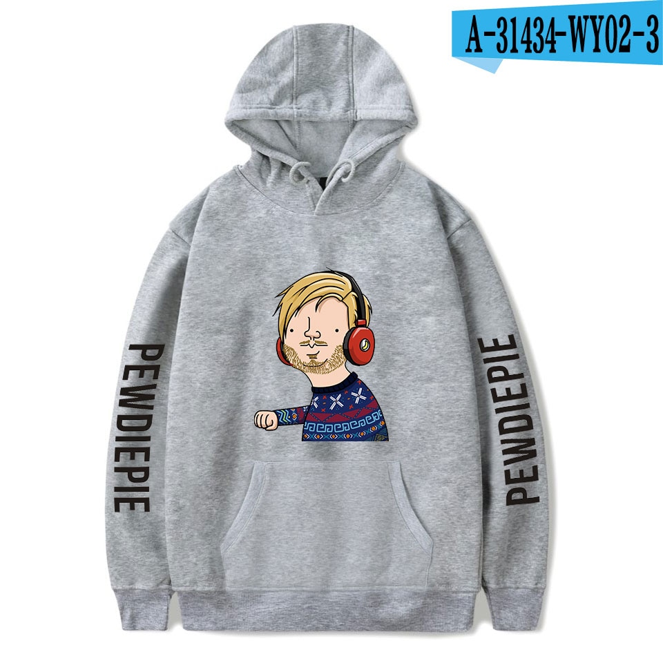 2020 New Pewdiepie Sweatshirts Loose Young Casual Adult Men/Women Hoodies Stylish Clothes Spring Autumn Winter Tops