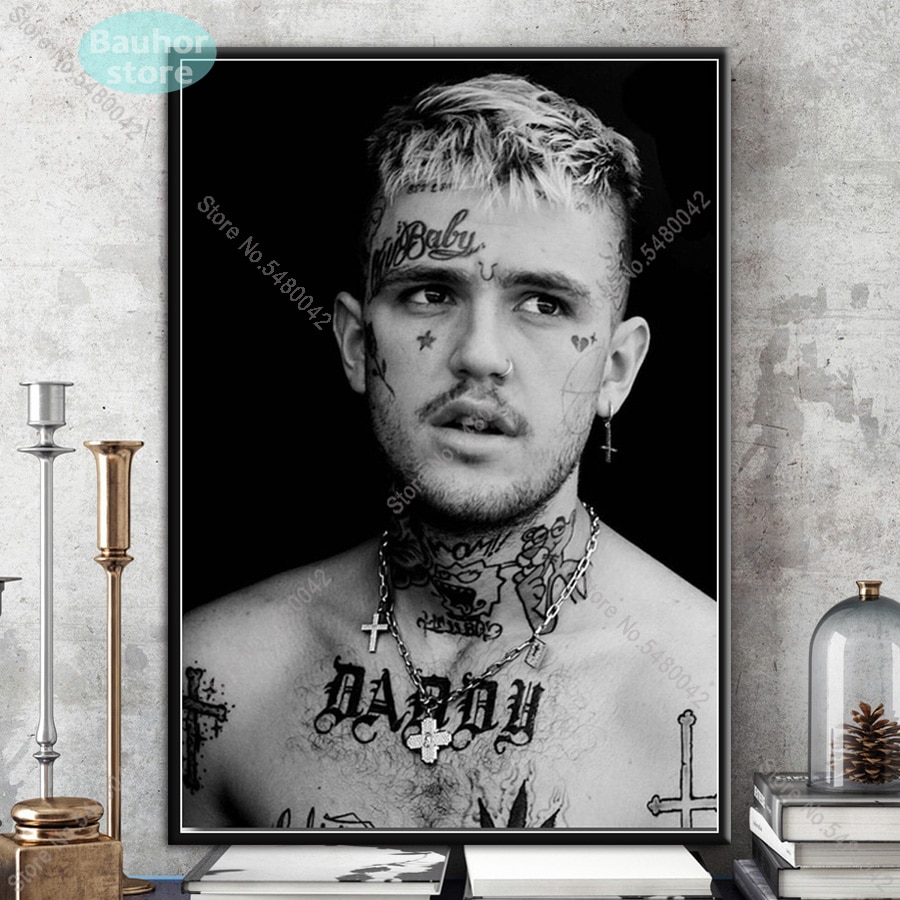 Rip Young Rapper Poster Mac Miller Lil Peep XXXTentacion Juice WRLD Canvas Painting Black and White Posters and Print Wall Art