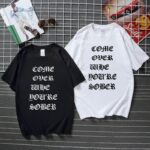 Lil Peep Come Over When You're Sober Tour Concert Vtg Reprint T shirt New Summer Streetwear Camisetas Top Cotton Tshirt Men