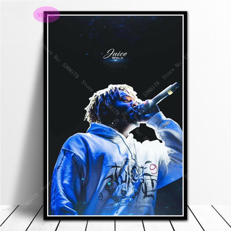 NT1118 Hot Juice WRLD Hip Hop Rapper Music Singer Star Poster Prints Wall Art Canvas Painting Picture Living Home Room Decor