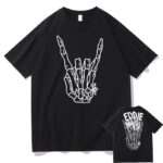 High-Quality Skeleton Rock Hand T-Shirt Unisex