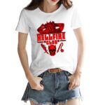 Casual Graphic White Hellfire Club T-shirt For Women